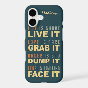 Motivational Life Advice custom name phone cases
