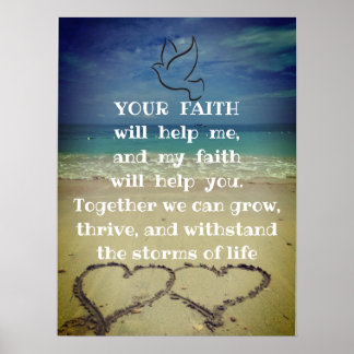 Motivational Life And Faith inspirational Quote Poster