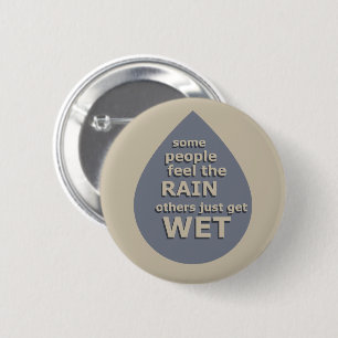 Motivational life quote 6 cm round badge