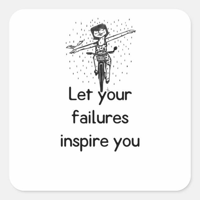 Motivational life quote Sticker (Front)