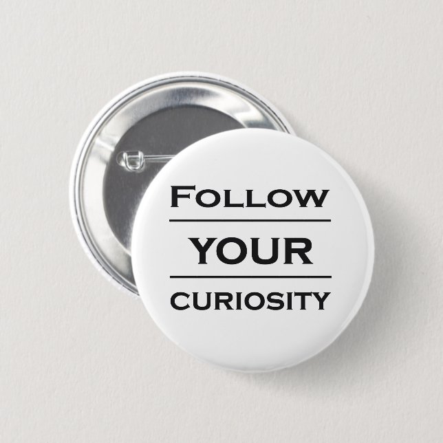 Motivational life quotes 6 cm round badge (Front & Back)