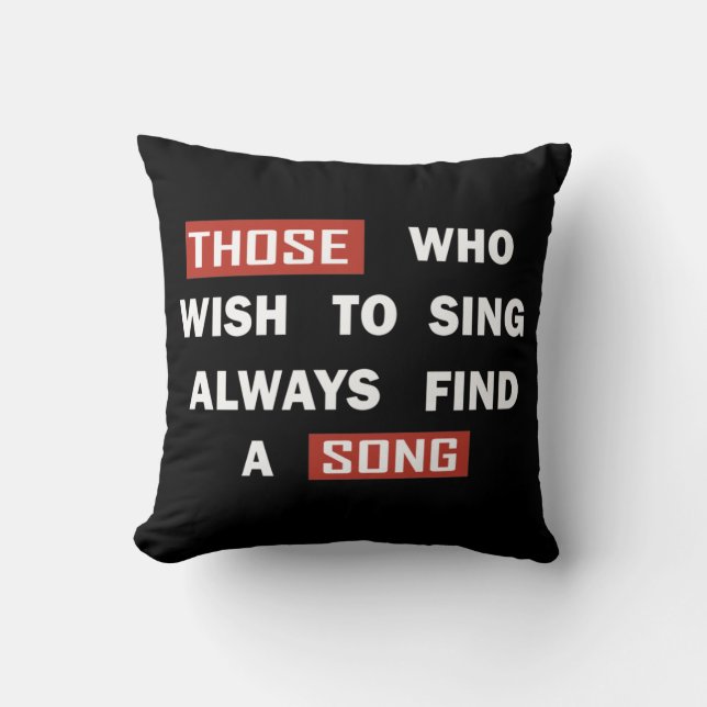 Motivational life quotes cushion (Front)