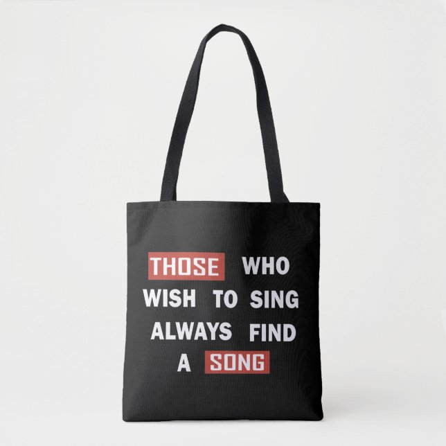 Motivational life quotes tote bag (Front)