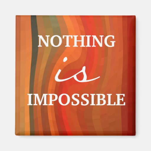 Image of Motivational Magnet - 3 Word Quote Attitude