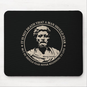 Motivational Marcus Aurelius Quote On Fear  Mouse Mat