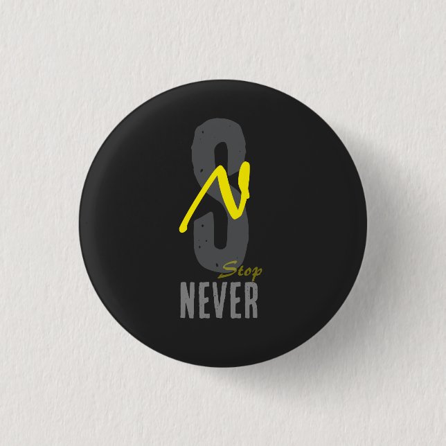 Motivational Minimal Button Pin – Positive Energy  (Front)
