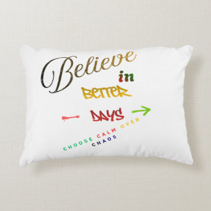 Motivational Minimalist Modern Text Design Decorative Cushion