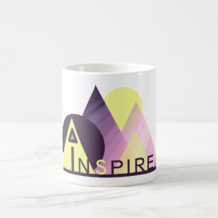 Motivational Modern Art "INSPIRE" Classic Mug