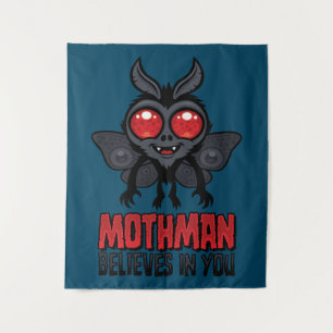 Motivational Mothman Believes In You Tapestry
