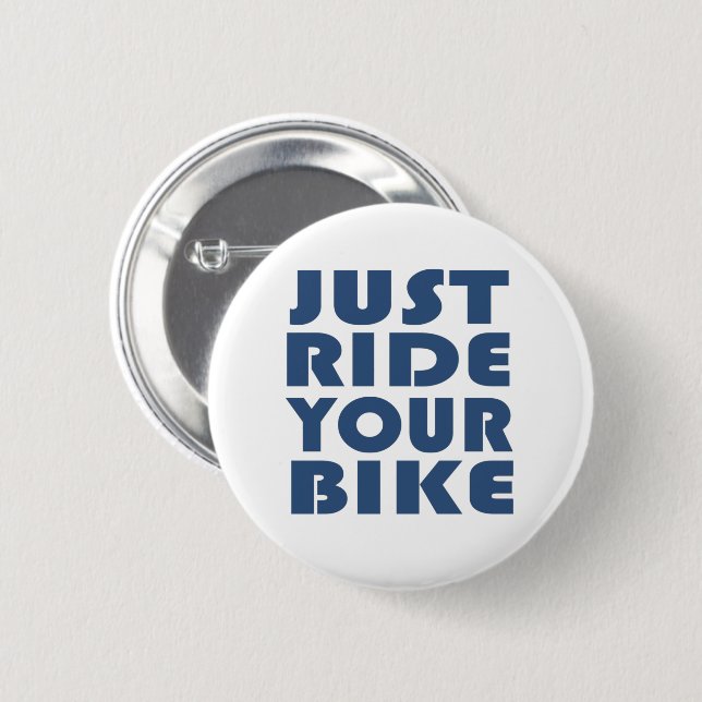 Motivational mountain bike quote 6 cm round badge (Front & Back)