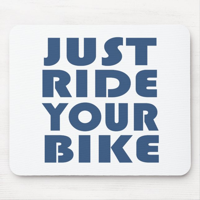 Motivational mountain bike quote mouse mat (Front)