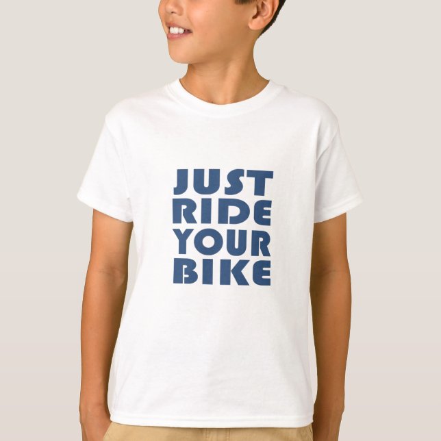 Motivational mountain bike quote T-Shirt (Front)