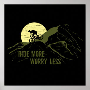 Motivational Mountain Biking Quote - Funny Cycling Poster