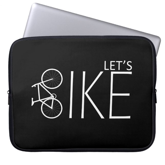 Motivational mountain biking quotes laptop sleeve (Front)