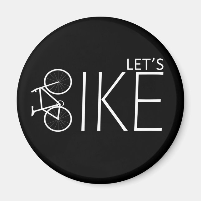 Motivational mountain biking quotes magnet (Front)
