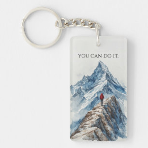 Motivational Mountain Key Ring