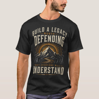 Motivational Mountain Legacy Graphic T-Shirt
