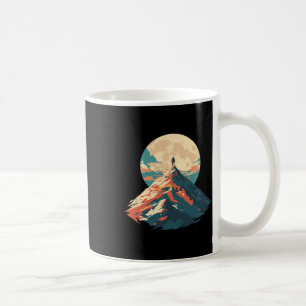 Motivational Mountain Peak Climbing Design - Natur Coffee Mug