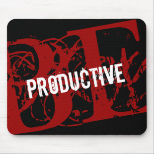 Motivational Mouse Pad   Be Productive Quotes