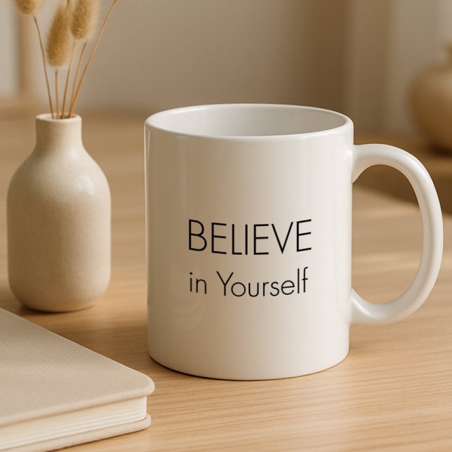 Motivational Mug – “Believe in Yourself” (Start your day with positivity and self-belief! The “Believe in Yourself” )