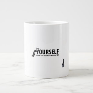 motivational mug, inspirational coffee mug, you go large coffee mug