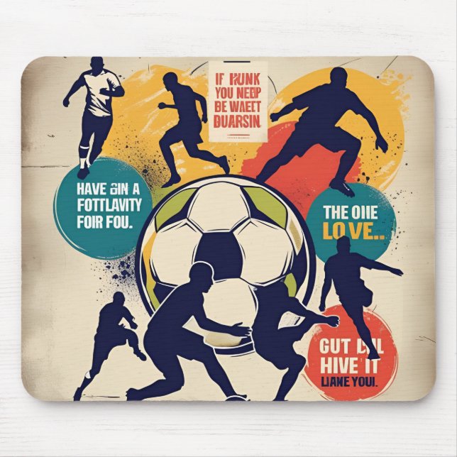 Motivational multi colour mouse mat (Front)