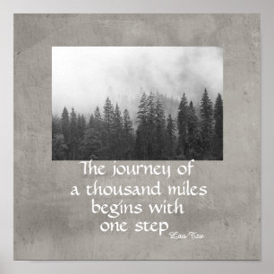 motivational nature poster zen quote the journey