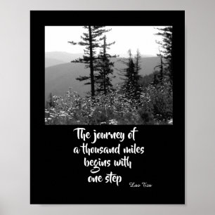 motivational nature poster zen quote the journey
