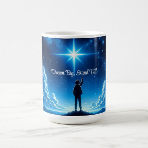 Motivational Night Sky Mug - Dream Big, Stand Tall