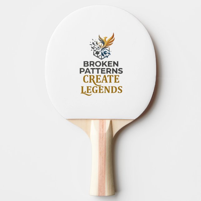 Motivational Phoenix Ping Pong Paddle (Front)