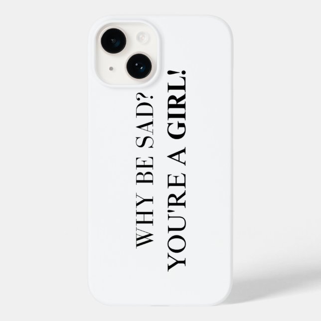 Motivational Phone Case for Confident Girls" (Back)
