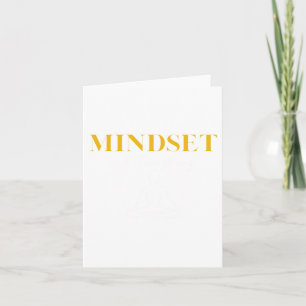 Motivational Phrase Mindset Is Everything - Mental Card