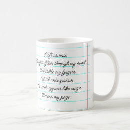 Motivational Poem I Am A Writer Personalised Coffee Mug