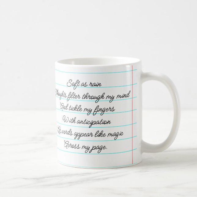 Motivational Poem I Am A Writer Personalised Coffee Mug (Right)