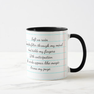 Motivational Poem I Am A Writer Personalised Mug