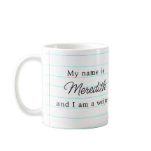 Motivational Poem I Am A Writer Personalised Mug