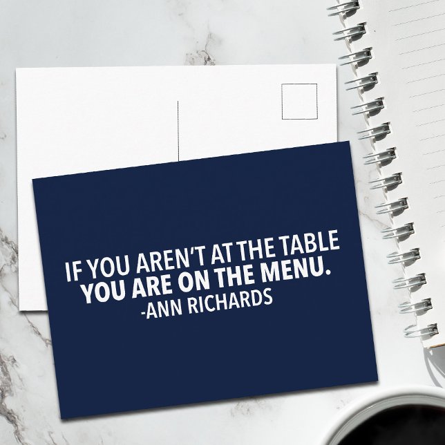 Motivational Political Quote by Ann Richards Postcard (Creator Uploaded)