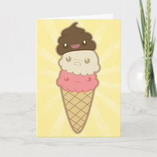 Motivational Poop on Ice Cream Card