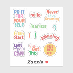 Motivational Positive Encouragement Stickers Set