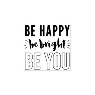 MOTIVATIONAL POSITIVE hand lettered quote Rubber Stamp