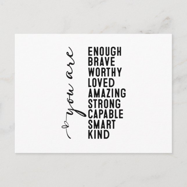 MOTIVATIONAL POSTCARD (Front)