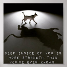 Motivational poster about strength