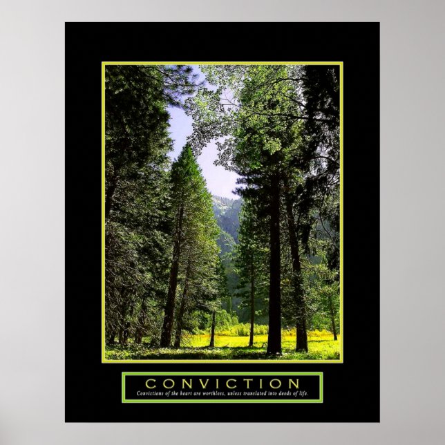 Motivational Poster - "Conviction" - 22"x28" (Front)