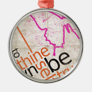 Motivational Poster Metal Tree Decoration