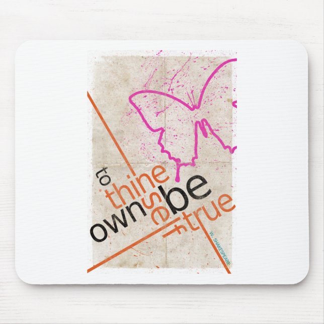 Motivational Poster Mouse Mat (Front)