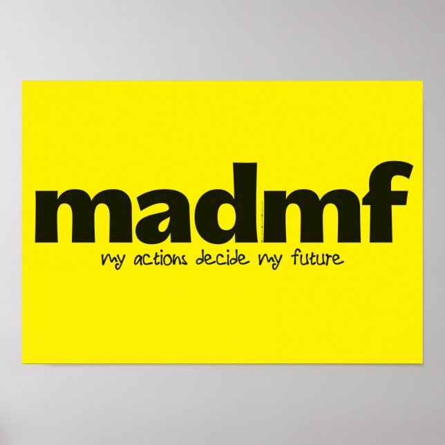 Motivational Poster - My Actions Decide My Future (Front)