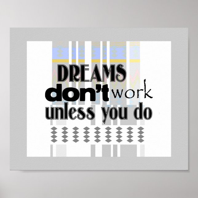 motivational poster quote with retro design art (Front)