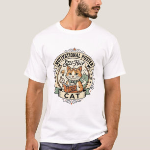 Motivational Poster Self-Help Cat Motivational Pos T-Shirt