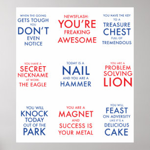 Motivational poster to inspire schmazingness