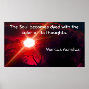 Motivational Poster with quote from Roman Emperor